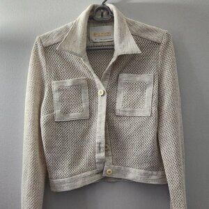 VINTAGE Lerose Crochet Blouse sz S